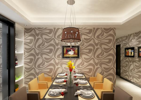Nonwoven Modern Removable Wallpaper For Bedding Room With Foam