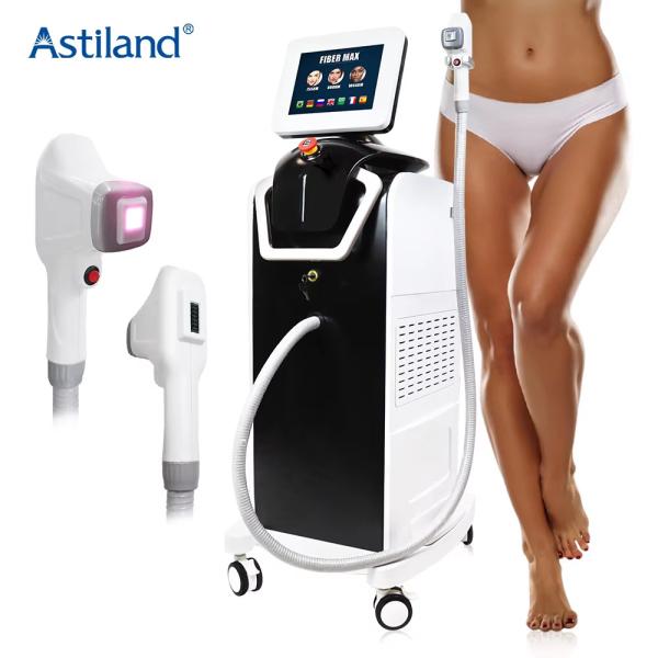 Professionnel Portable 808nm Fibre couplée Diode Laser machine d'épilation 755nm Longueur d'onde Beauté Utilisation de la peau à domicile gratuit