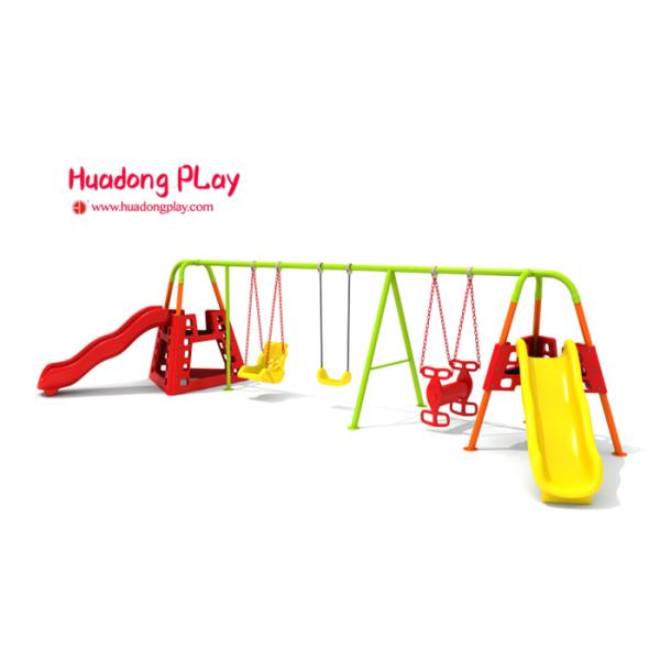 Metal Frame Playground Equipment Swings Multi - Functional Classic Style Design