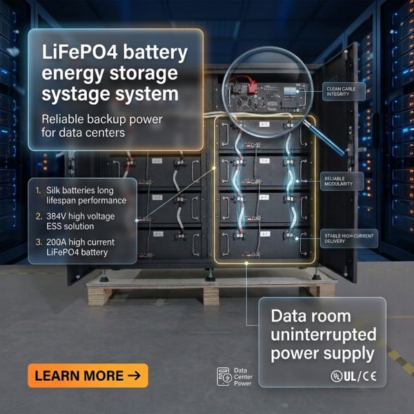 51.2V 200AH Rack-Mounted LiFePO4 Battery 10.24kWh 19 Inch Server Rack ESS for Data Room Telecom