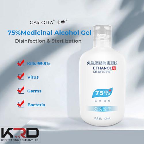 Hand Sanitizer  Medicinal Alcohol 75% Gel Disinfection With Against Germs Hand Sanitizer