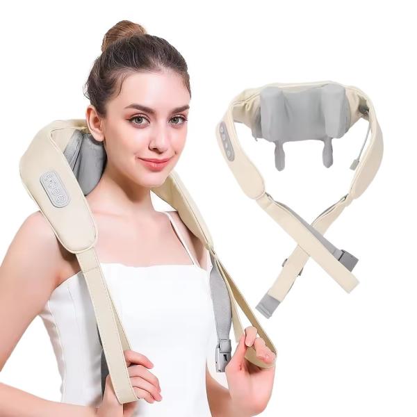 Vibration Neck And Shoulder Heating Massage Pillow Shiatsu Neck And Back Massager