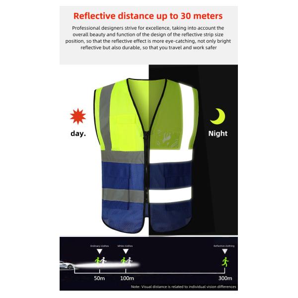 Customized Men's Reflective Jacket Soft shell Work wear Coat for Outdoor Safety Apparel