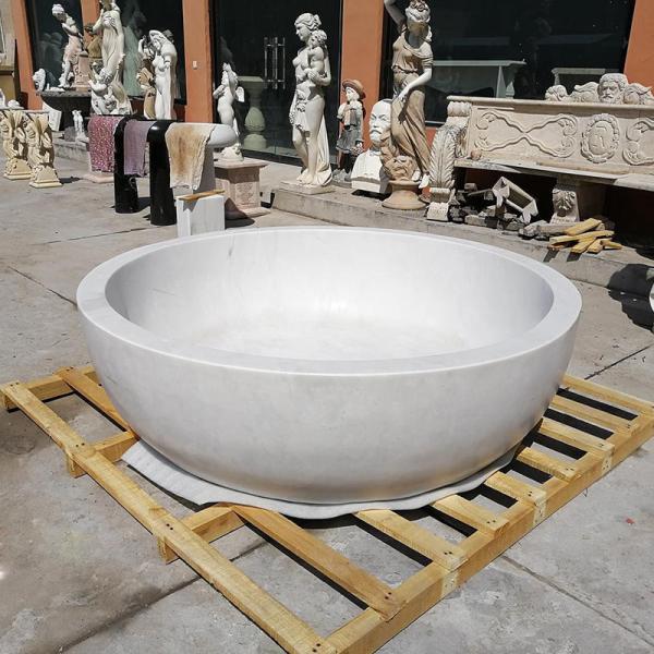Installation Type Freestanding Modern Design Natural Stone Marble Oval Bathtub 2024