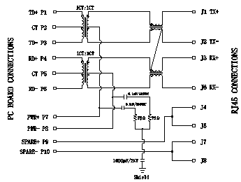 LPJ0178ABNL cruzan MJ-11D2GYA9-VB121/MJ-11D2GYA9-VB121 el 1x10/100M YA MONTADO con el PoE