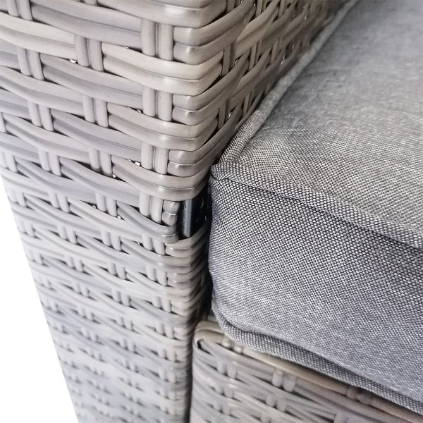 Factory Cheap Concise Style Outdoor Garden Leisure Patio Furniture Set Rattan Wicker Corner Sofa Chair and Coffee Table