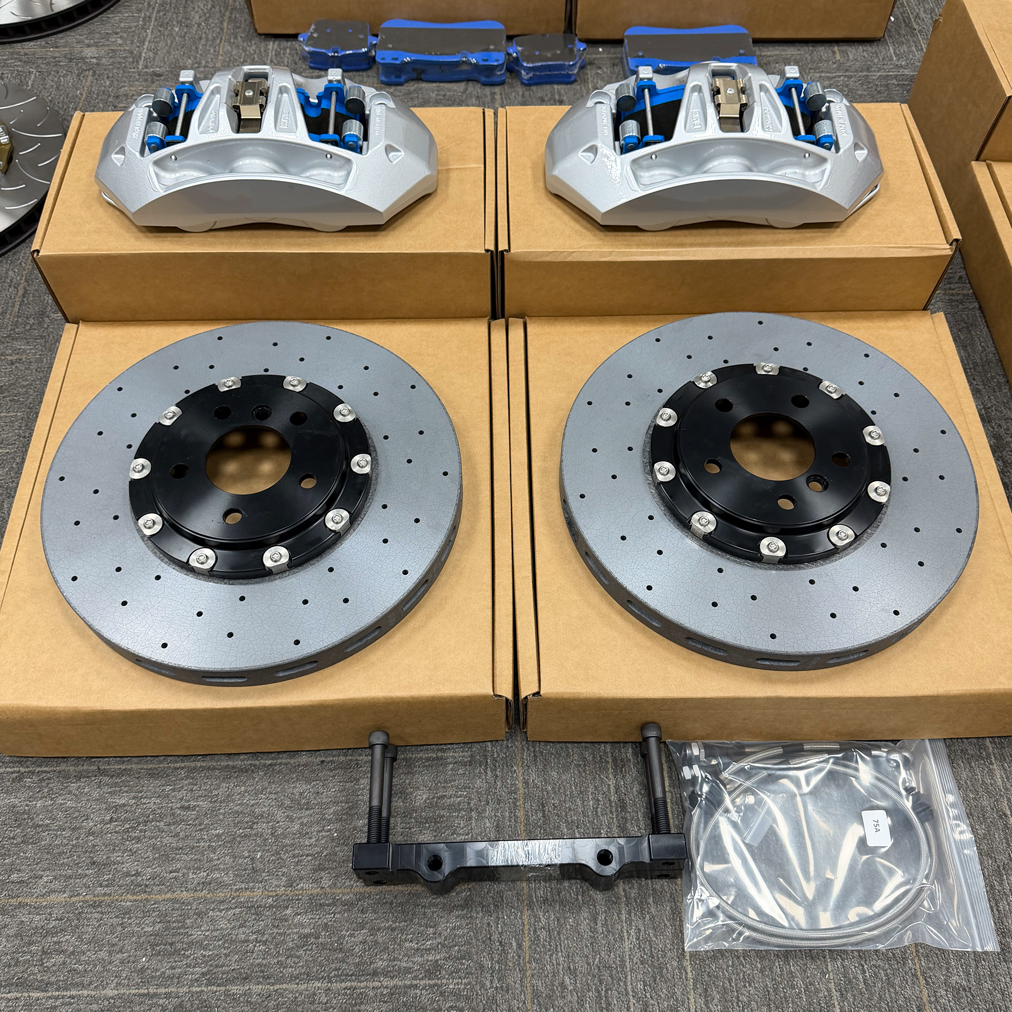 Factory Custom For ENDLESS Front 6Pot Brake Caliper Kit Fits 18 To 22 Inch Wheels For Jaguar OEM T2H7446 T4N7531