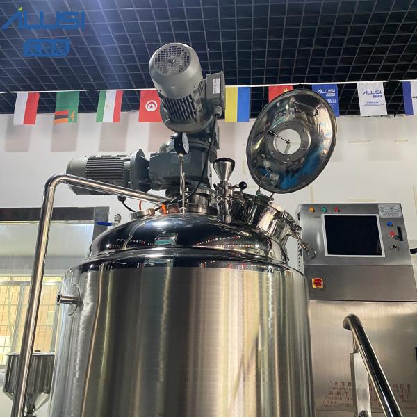 Équipement de émulsification de mélange liquide de mélangeur de vide crème cosmétique de réservoir