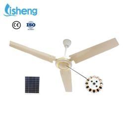 Industrial Blade Ceiling Fan Full Copper Motor 12V 56 Inch Remote Control