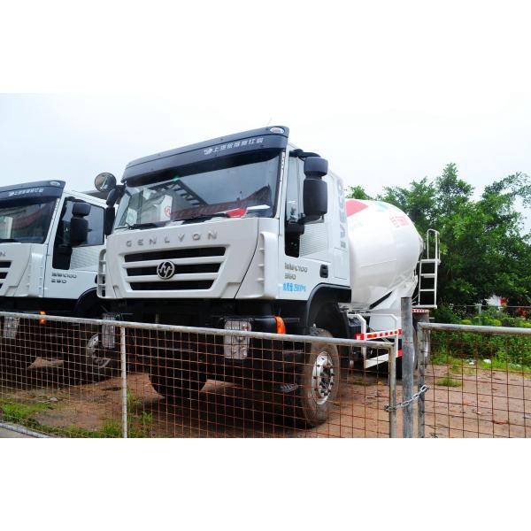 Hongyan 6*4 Small Concrete Mixer Truck 5 Cubic 10 Tires Left Hand Drive Euro 4