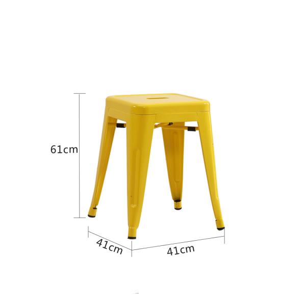 YLX-1112 Aluminium/Steel Loft Simple Style Square Chair for Restaurant