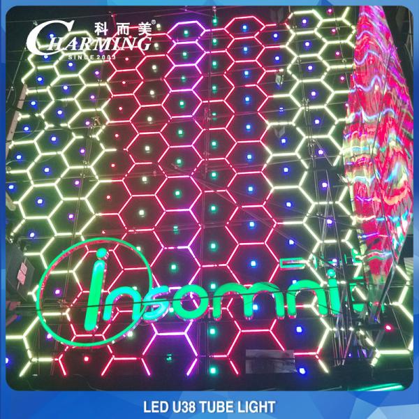 U38 Внешний светодиодный трубный свет Невидимая кабельная линия Алюминиевая сплав Светлая трубка