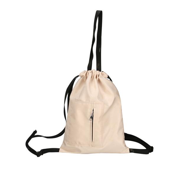 Harajuku high school students backpack rope simple Joker bundle mouth multi-purpose backpack