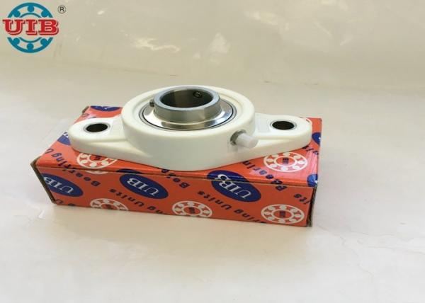 Black White Plastic Pillow Block Bearing Housing Types With Stainless Steel Bearings