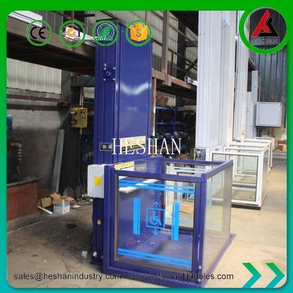 Panoramic Handicap Home Lift Elevator Hydraulic Low Noise For Villa