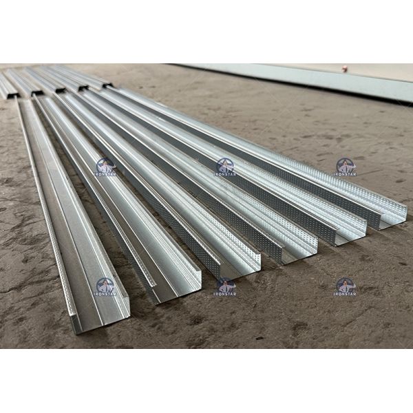 Hydraulic Automatic C Channel Roll Forming Machine 30-50m/min with PLC Touch Screen Control and Manual Stacker for Galvanized Steel Processing