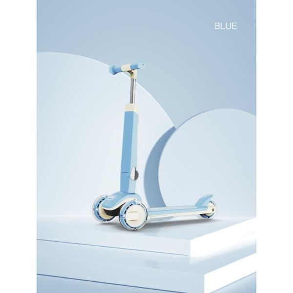 2 In 1 Foot Scooter Kids Outdoor Entertainment Three Wheels Scooter With Led Light