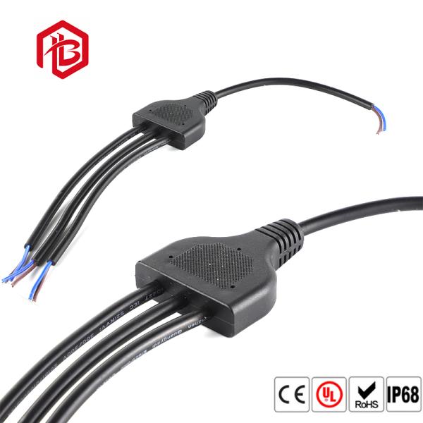 СИД освещая тип 3 гнездовой разъем Splitter кабеля Pin водоустойчивый/мужской циркуляр y