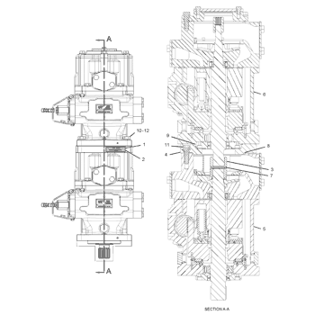 384-9434 384-9431 384-9432 cargador de ruedas de gato 993K 988H bomba de pistón bomba hidráulica bomba de émbolo bomba accionada por motor C32