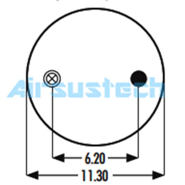 Easy Installation Air Suspension Spring 3B14-463 Original Goodyear Triple Convoluted Air Bag