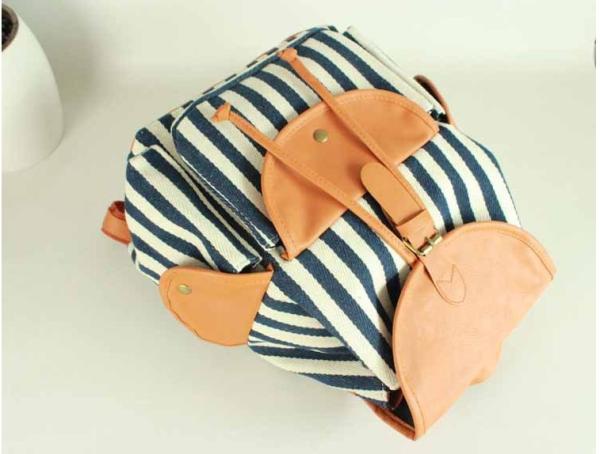 2016 retro wave of men and women leisure travel bag backpack schoolbag