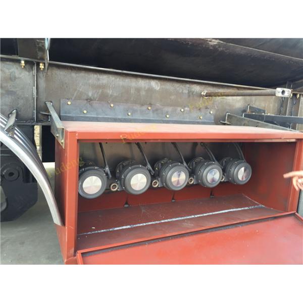 FUWA axle petrol fuel tanker semitrailer stainless steel tank trailer sale