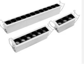Adjustable CCT Focus Anti Dazzle LED Grille Spotlight Recessed Down Lights For Office