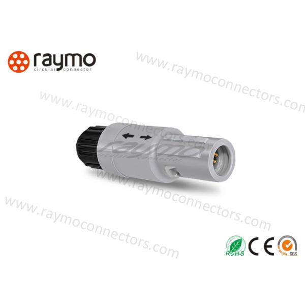 Security 2pin Medical Plastic Push Pull Connectors Gray PC PSU shell