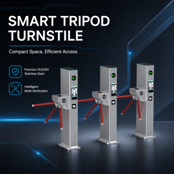 IR Sensor Anti-Tailgating Tripod Turnstile for Science Museum with Visitor Appointment System