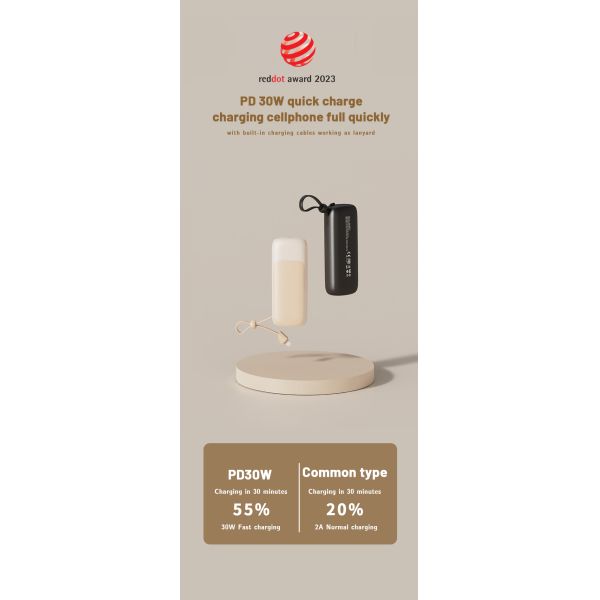 Electronics Portable Power Bank Battery Chargers with Cable OEM/ODM 10000mah