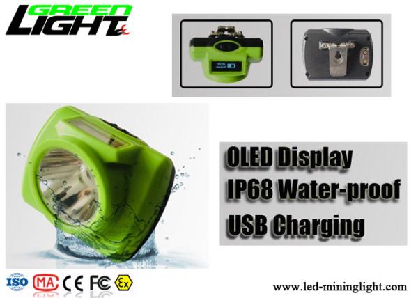 Rechargeable Cordless LED Miners Cap Lamp Waterproof 13 Hours For Underground Mine