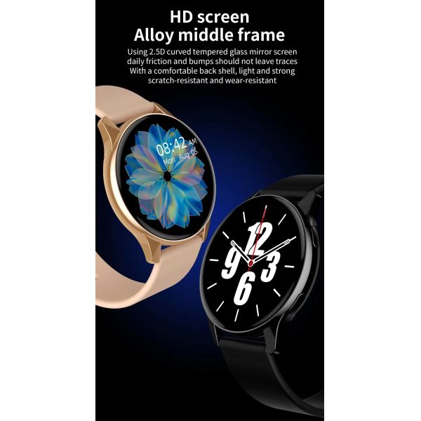 Eraysun T2 Pro Luxury SmartWatch Waterproof Women Fitness Reloj Sports Touch Screen Fashion Round Man Women Smart Watches