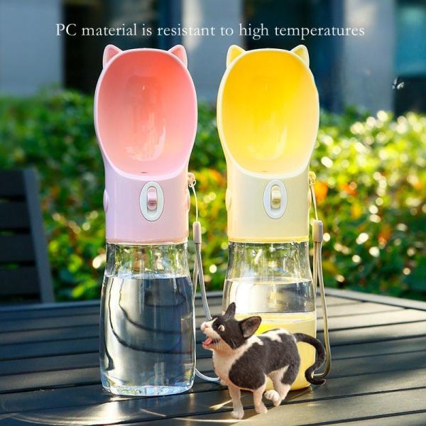 Coupe à boire pour chien portable en plastique multicolore