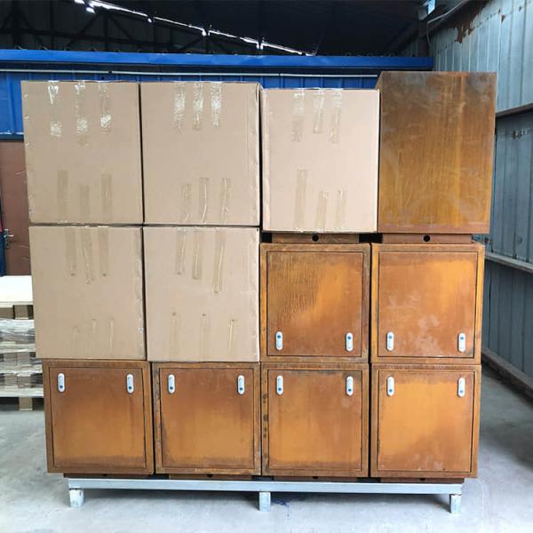 OEM Rustic  Rectangular Garden Gas Fire Pit Natural Gas Outdoor Firepit 0.8m