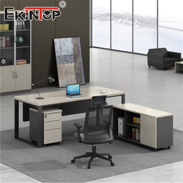 Walnut Industrial Style Manager Office Desk General Commercial Furniture