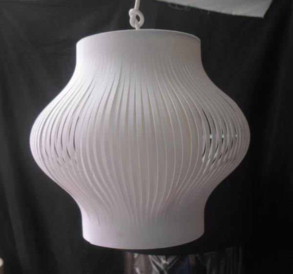 7 Layer TC Cut Strip Easy Fit Pendant Shade With Cutouts Customized