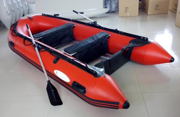 12 Feet Fishing Inflatable Yacht Tenders Aluminum Floor Inflatable Boat 5 Person