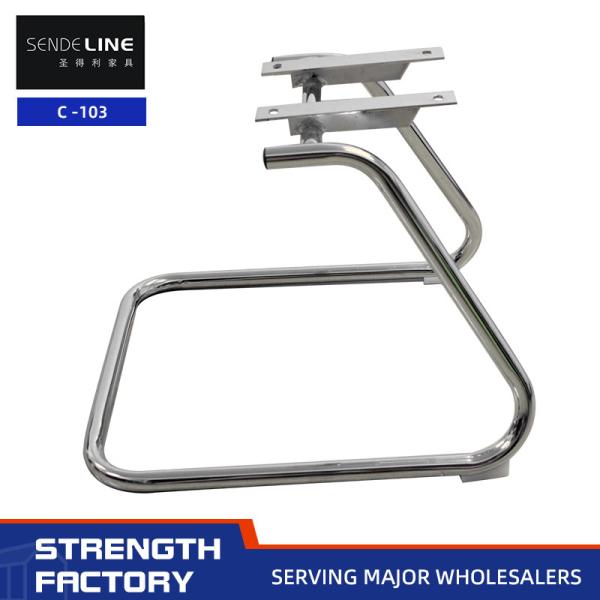 Хромообразование Офисное кресло Металлическая рама Электропластировка / Черная р