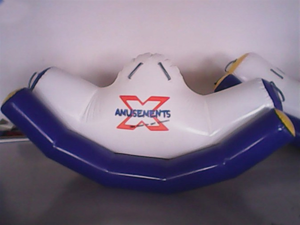 Durable Red And White Water Seesaw Inflatable Water Games For 4 People