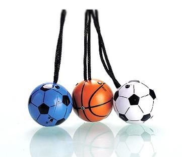 Football design OEM LOGO color fm radio mini pocket radio with lanyard