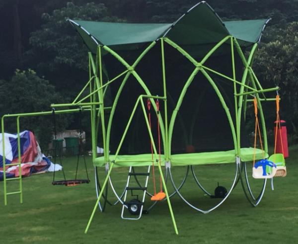 China Supply Original Design Mini Round Folding Trampoline for Children/Small Size Outdoor Trampoline