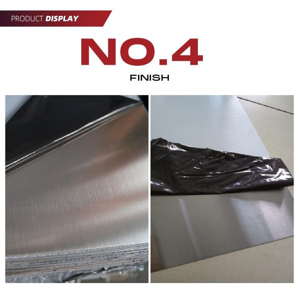 SS 304 Brushed No 4 Satin Finish Stainless Steel Sheet  for Elevator Decortaion