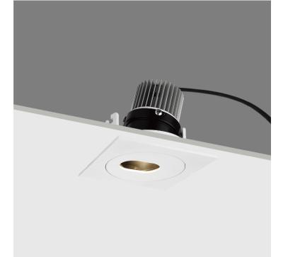 Square Face Cover Adjustable LED Recessed Downlight 37V 250mA 10W Ra80