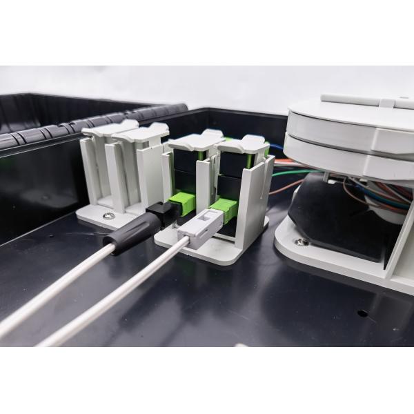 Outdoor Optical Splitter Box 3in 16out  With LGX Module  For 2x3mm Flat Drop Cable Outlets PC ABS Material