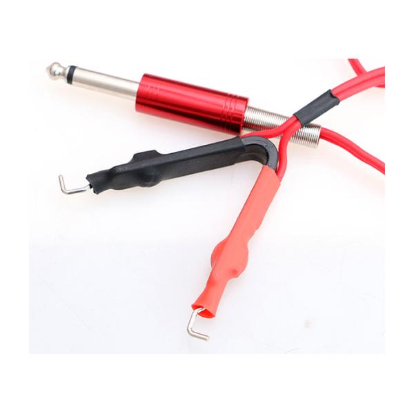1.8M Wire & Rubber Flat Spring Tattoo Machine Clip Cord For Power