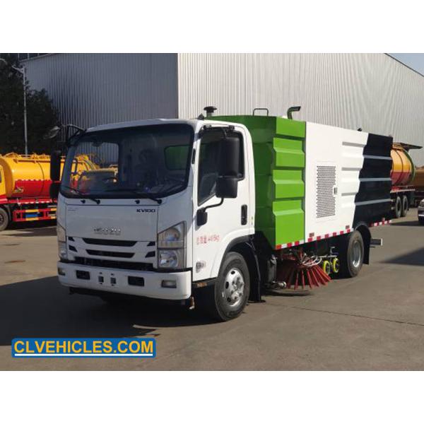 ISUZU KV100 130hp 5000L Water 5000L Garbage Tank Sweeper Truck