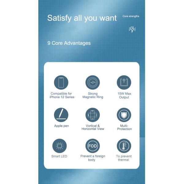 Qi Phone Stand With Wireless Charging