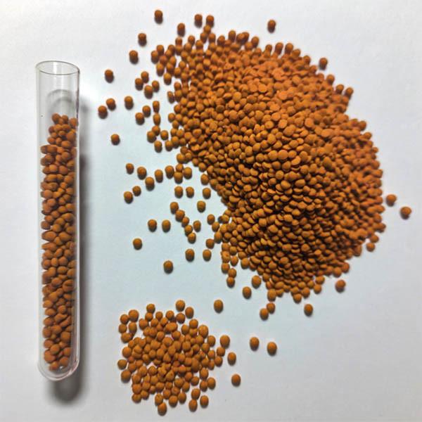 EVA Orange Color Flame Retardant Masterbatch Weather Resistance ODM