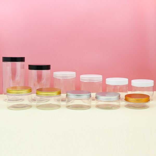 Food-Grade PET Cosmetic Cream Jar with Wide-Mouth Design and Customizable Colors