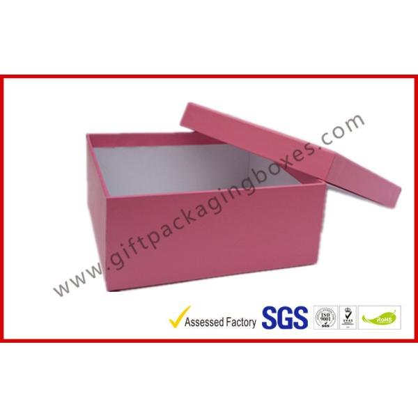 Rigid Luxury Pink Gift Boxes Matt Lamination , jewelry gift boxes